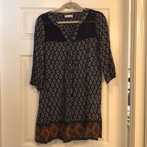 Navy printed Altar’d State dress